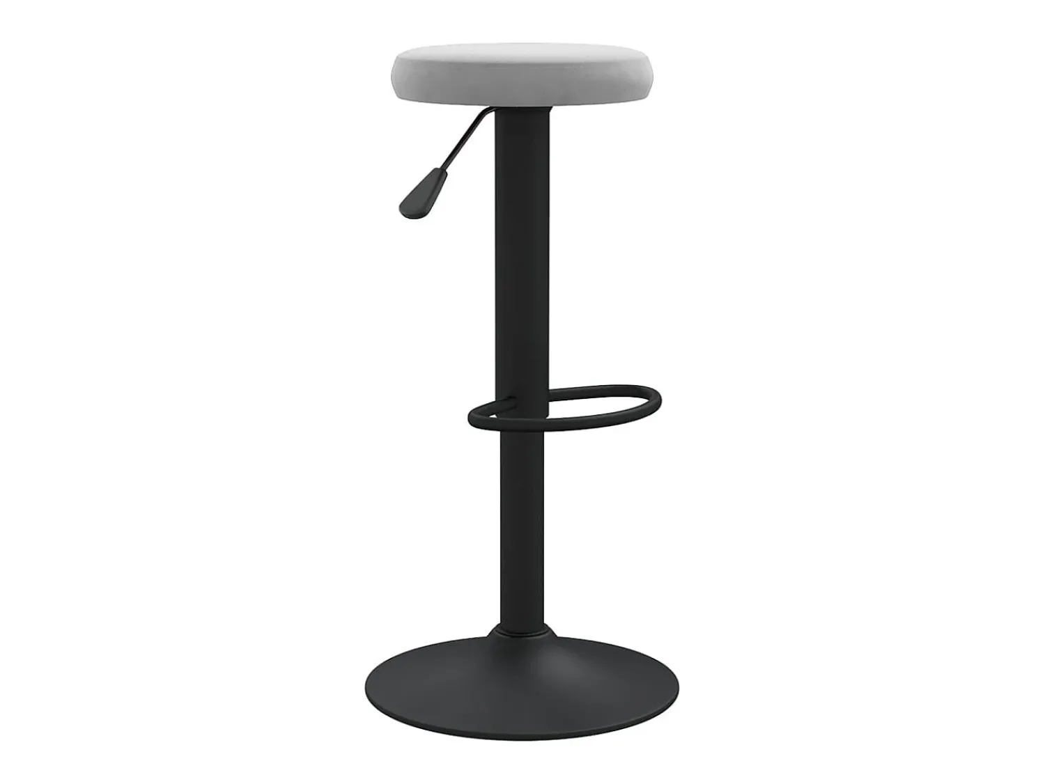 Banco|vidaxl Bancos de bar 2 pcs veludo -claro Cinzento