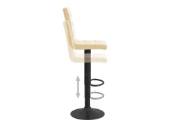 Clearance vidaxl Bancos de bar 2 pcs veludo Creme