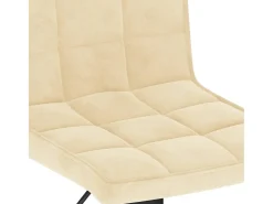 Clearance vidaxl Bancos de bar 2 pcs veludo Creme