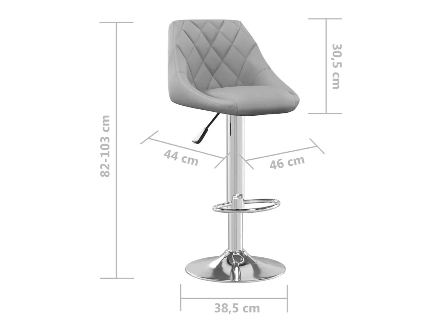vidaxl Bancos de bar 2 pcs veludo -claro^ Banco