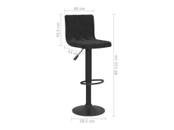 vidaxl Bancos de bar 2 pcs veludo^ Banco