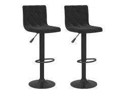 vidaxl Bancos de bar 2 pcs veludo^ Banco