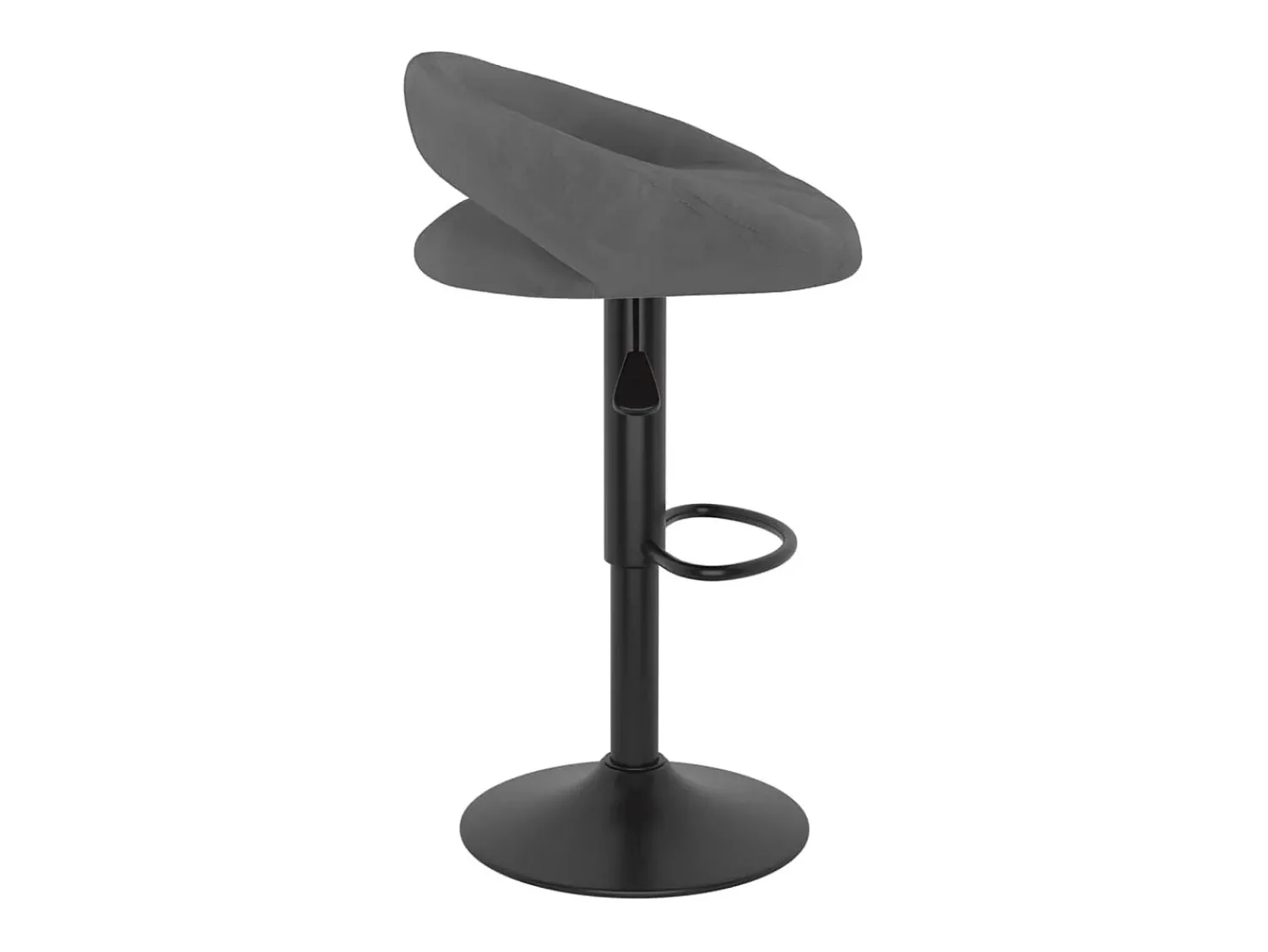 Banco|vidaxl Bancos de bar 2 pcs veludo -escuro Cinzento