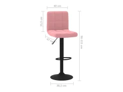 Discount vidaxl Bancos de bar 2 pcs veludo Rosa