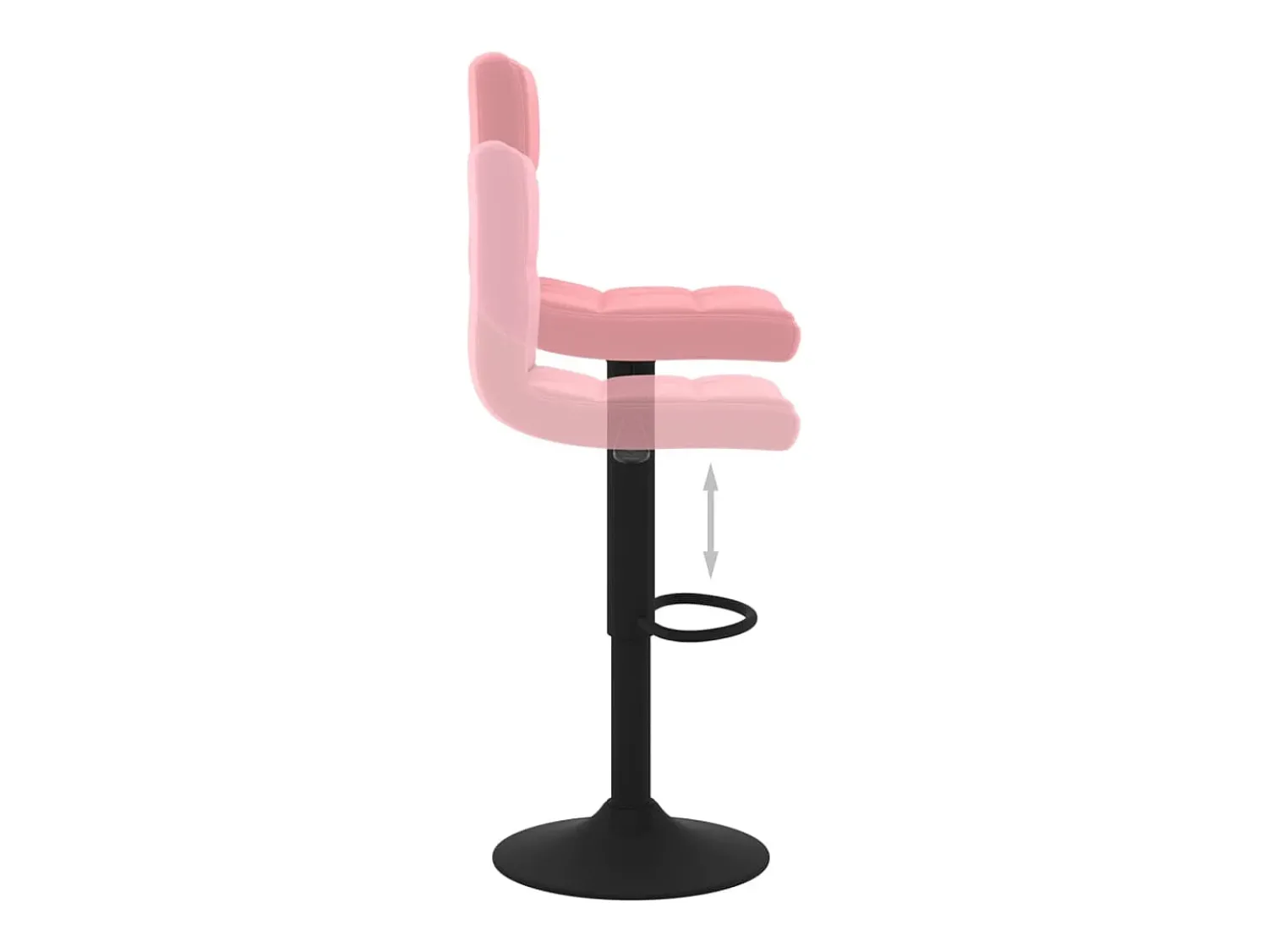 Discount vidaxl Bancos de bar 2 pcs veludo Rosa