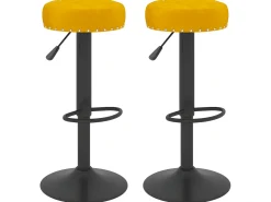 Banco| Bancos de bar 2 pcs veludo mostarda PT803581 Amarelo
