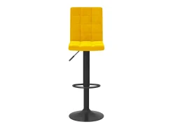 Bancos de bar 2 pcs veludo mostarda PT627578^ Banco