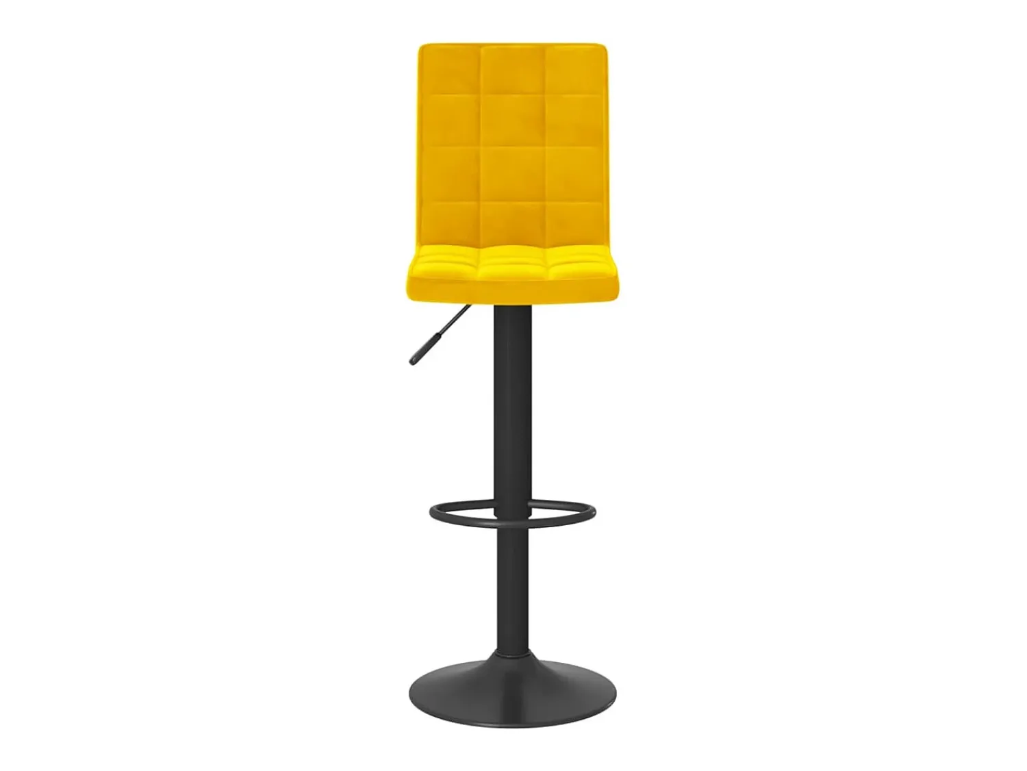 Bancos de bar 2 pcs veludo mostarda PT627578^ Banco