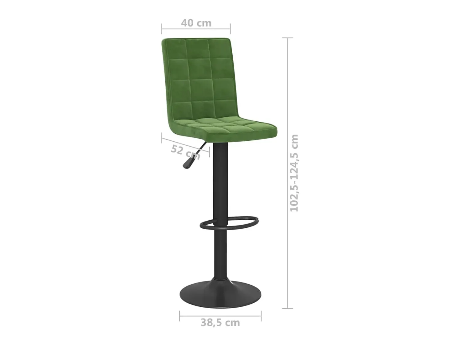 Banco*vidaxl Bancos de bar 2 pcs veludo -escuro Verde