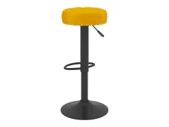 Banco|vidaxl Bancos de bar 2 pcs veludo mostarda Amarelo