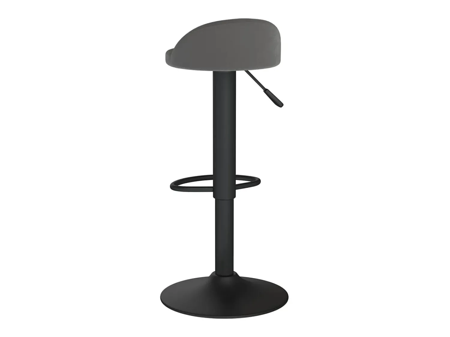 vidaxl Bancos de bar 2 pcs veludo -escuro Cinzento