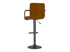 Banco*vidaxl Bancos de bar 2 pcs veludo Castanho