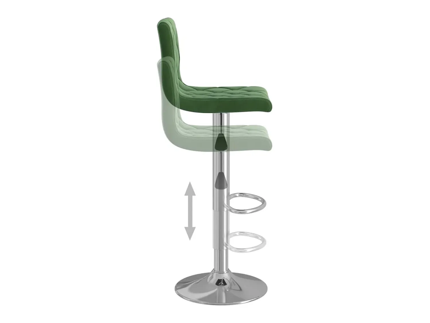 Banco|vidaxl Bancos de bar 2 pcs veludo -escuro Verde