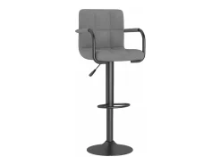Banco* Bancos de bar 2 pcs veludo cinzento-claro PT116955 Cinzento claro