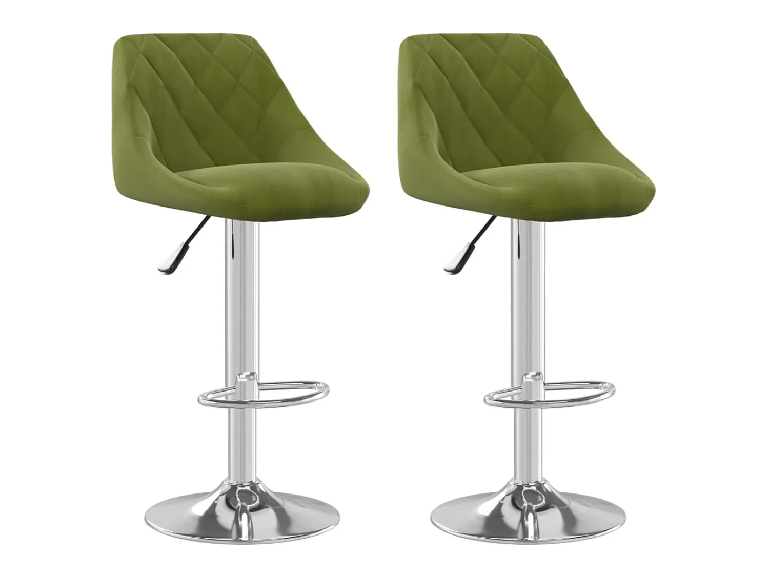 vidaxl Bancos de bar 2 pcs veludo -claro^ Banco