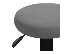 Banco*vidaxl Bancos de bar 2 pcs veludo -escuro Cinzento
