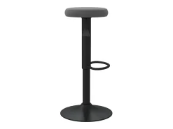 Banco*vidaxl Bancos de bar 2 pcs veludo -escuro Cinzento