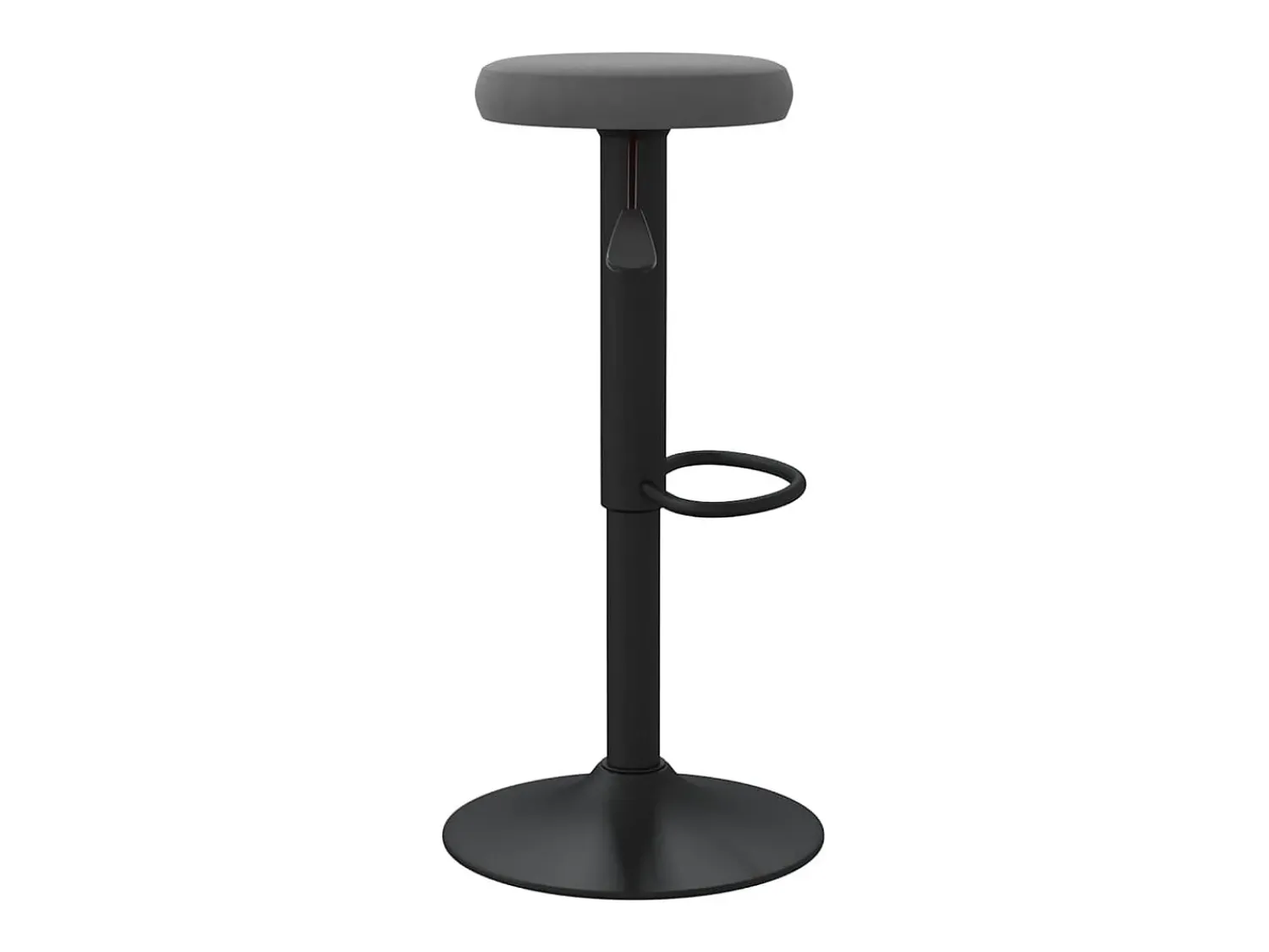 Banco*vidaxl Bancos de bar 2 pcs veludo -escuro Cinzento