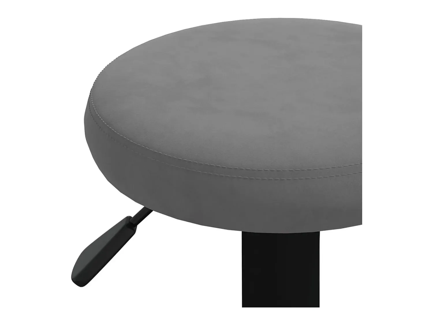 Banco*vidaxl Bancos de bar 2 pcs veludo -escuro Cinzento