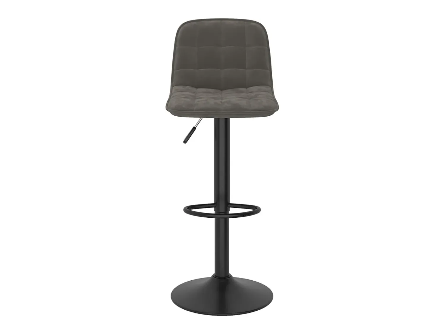 Banco|vidaxl Bancos de bar 2 pcs veludo -escuro Cinzento