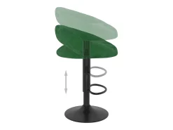 Banco|vidaxl Bancos de bar 2 pcs veludo -escuro Verde