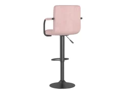 Banco*vidaxl Bancos de bar 2 pcs veludo Rosa
