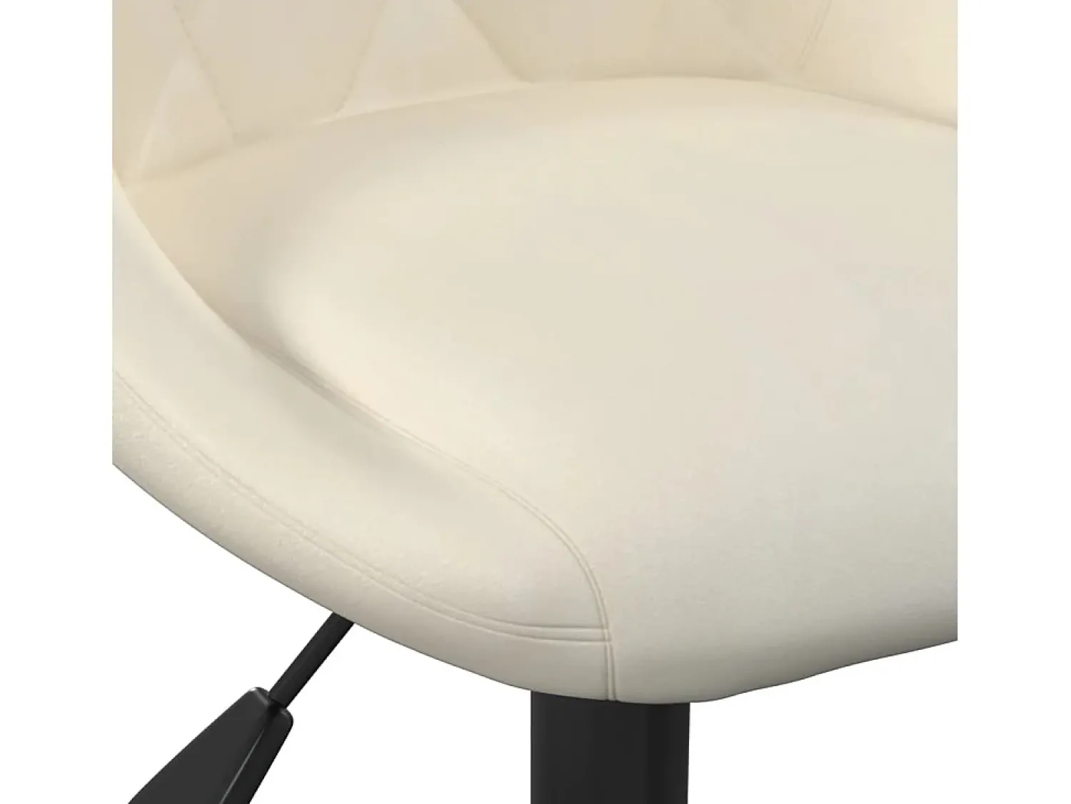 Banco|vidaxl Bancos de bar 2 pcs veludo Creme