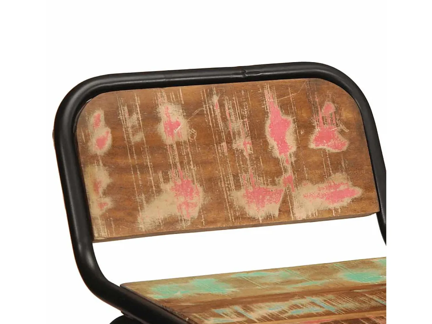Banco*vidaxl Bancos de bar 4 pcs 46x35,5x80 cm Madeira Maciça Recuperada Natural claro