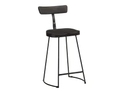 New vidaxl Bancos de bar 2 pcs 49x43x88 cm madeira de mangueira maciça Preto