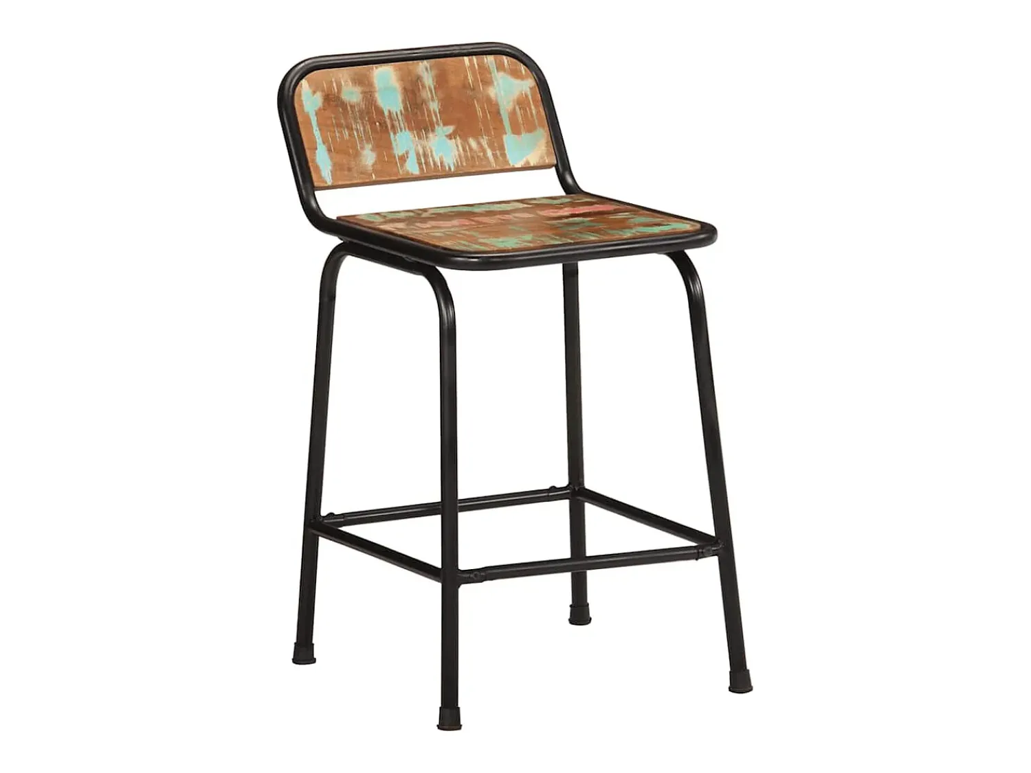 Sale vidaxl Bancos de bar 2 pcs 46x35,5x70 cm Madeira Maciça Recuperada Natural claro