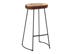 Banco| Bancos de bar 2 pcs 44x37,5x78 cm -escuro PT147512 Castanho