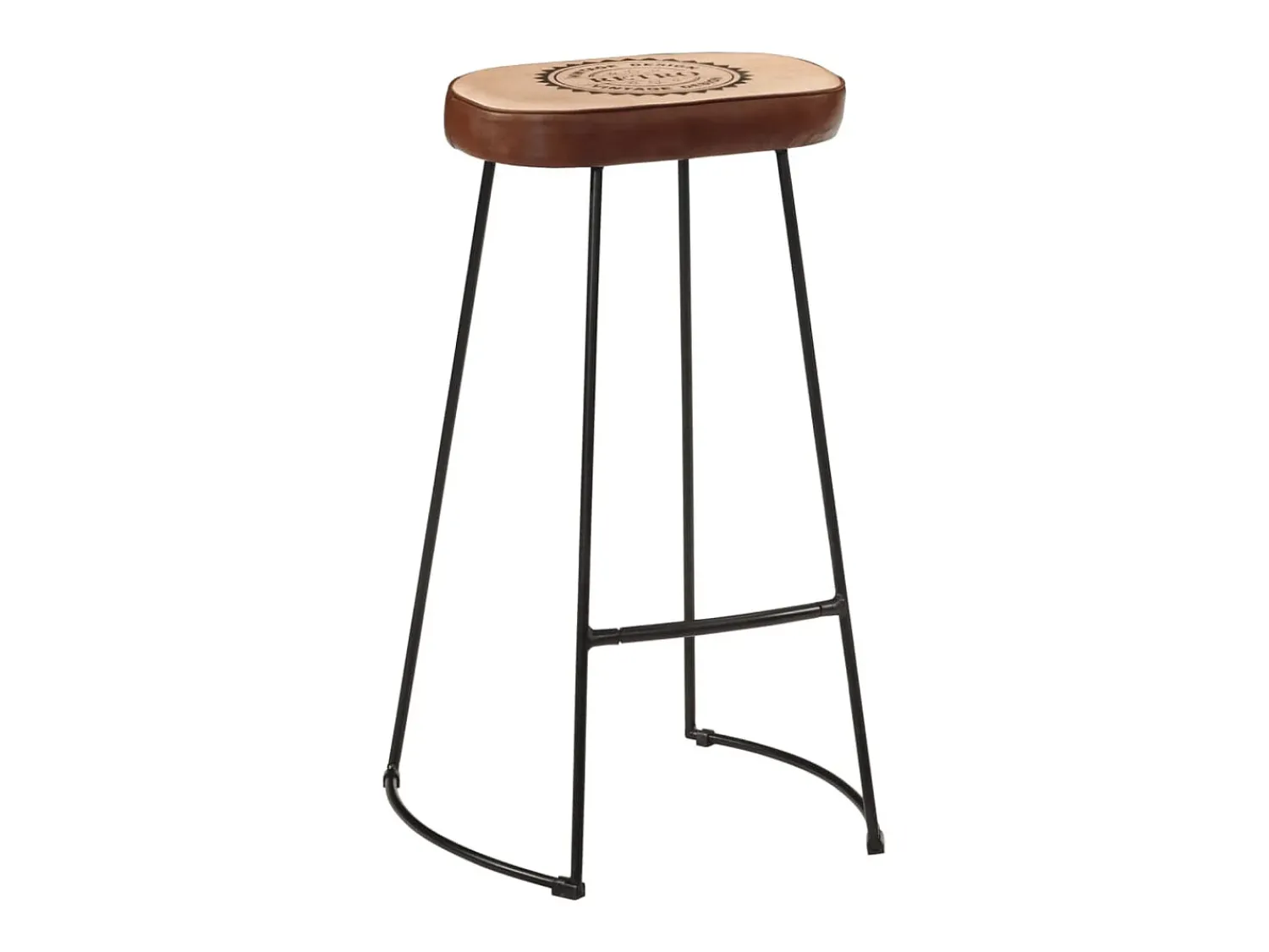 Banco| Bancos de bar 2 pcs 44x37,5x78 cm -escuro PT147512 Castanho