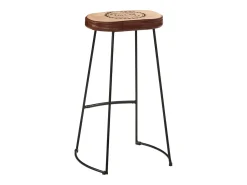 Banco| Bancos de bar 2 pcs 44x37,5x78 cm -escuro PT147512 Castanho