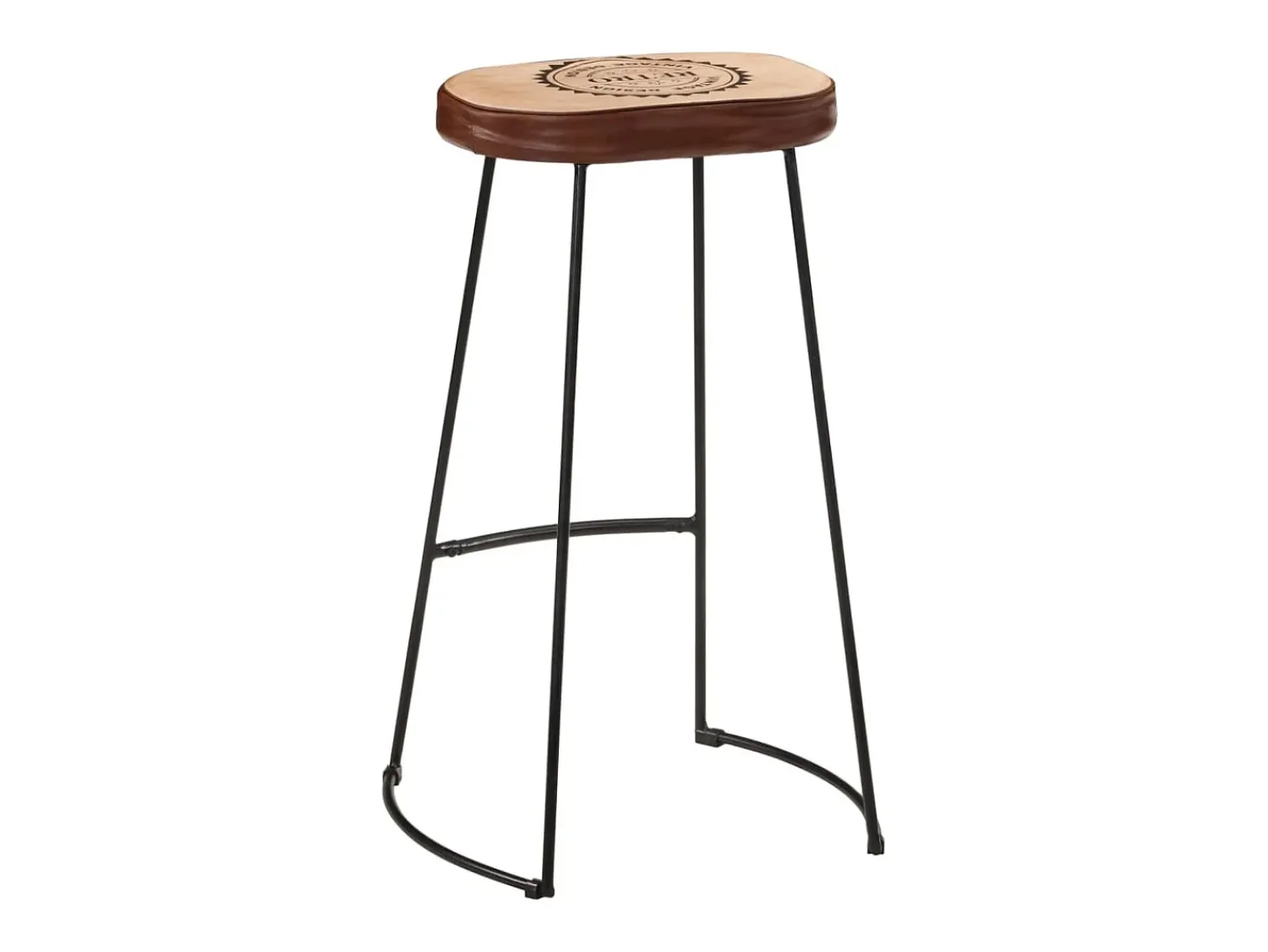Banco| Bancos de bar 2 pcs 44x37,5x78 cm -escuro PT147512 Castanho