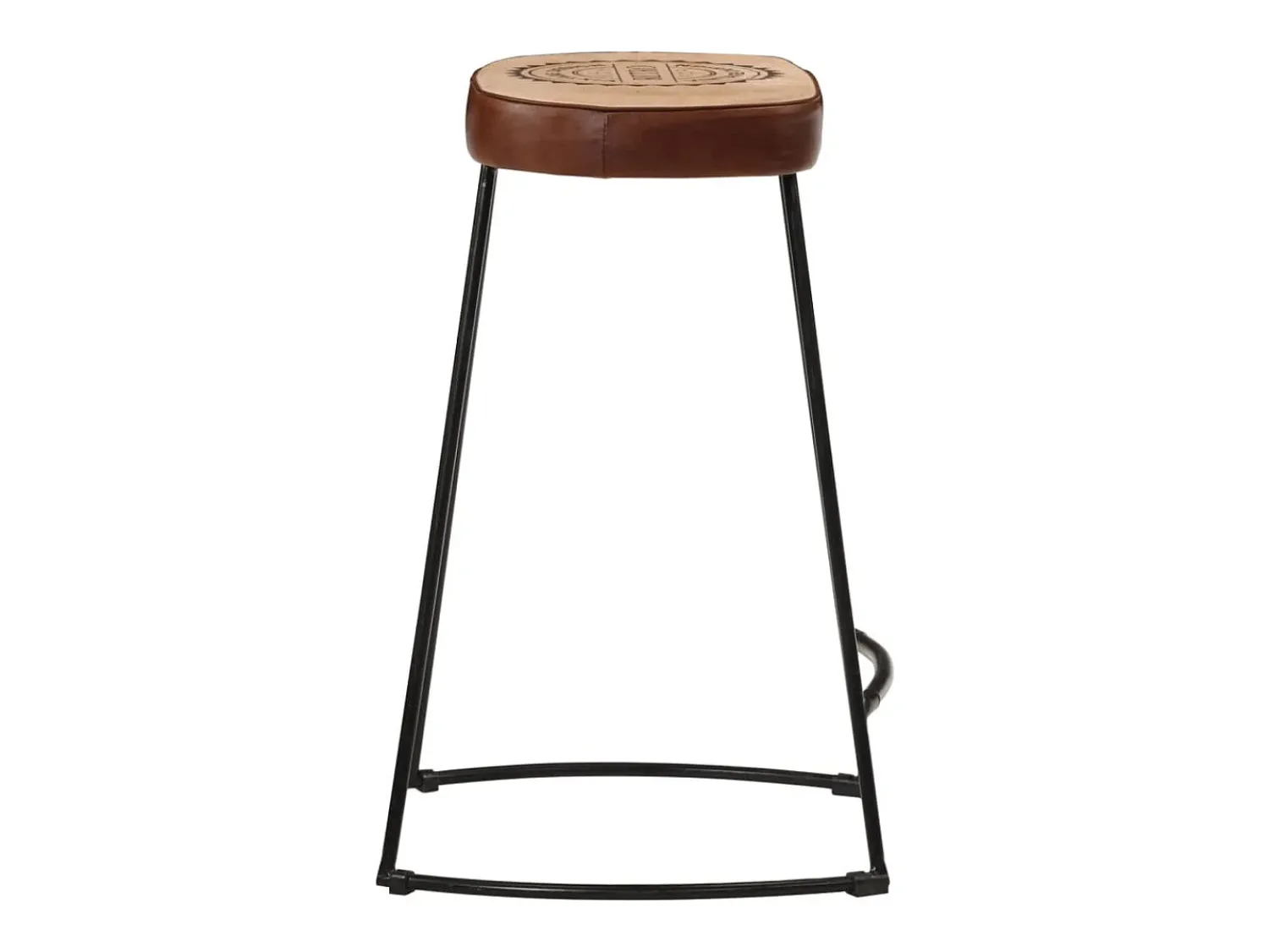 Banco* Bancos de bar 2 pcs 41x29x62 cm -escuro PT590782 Castanho