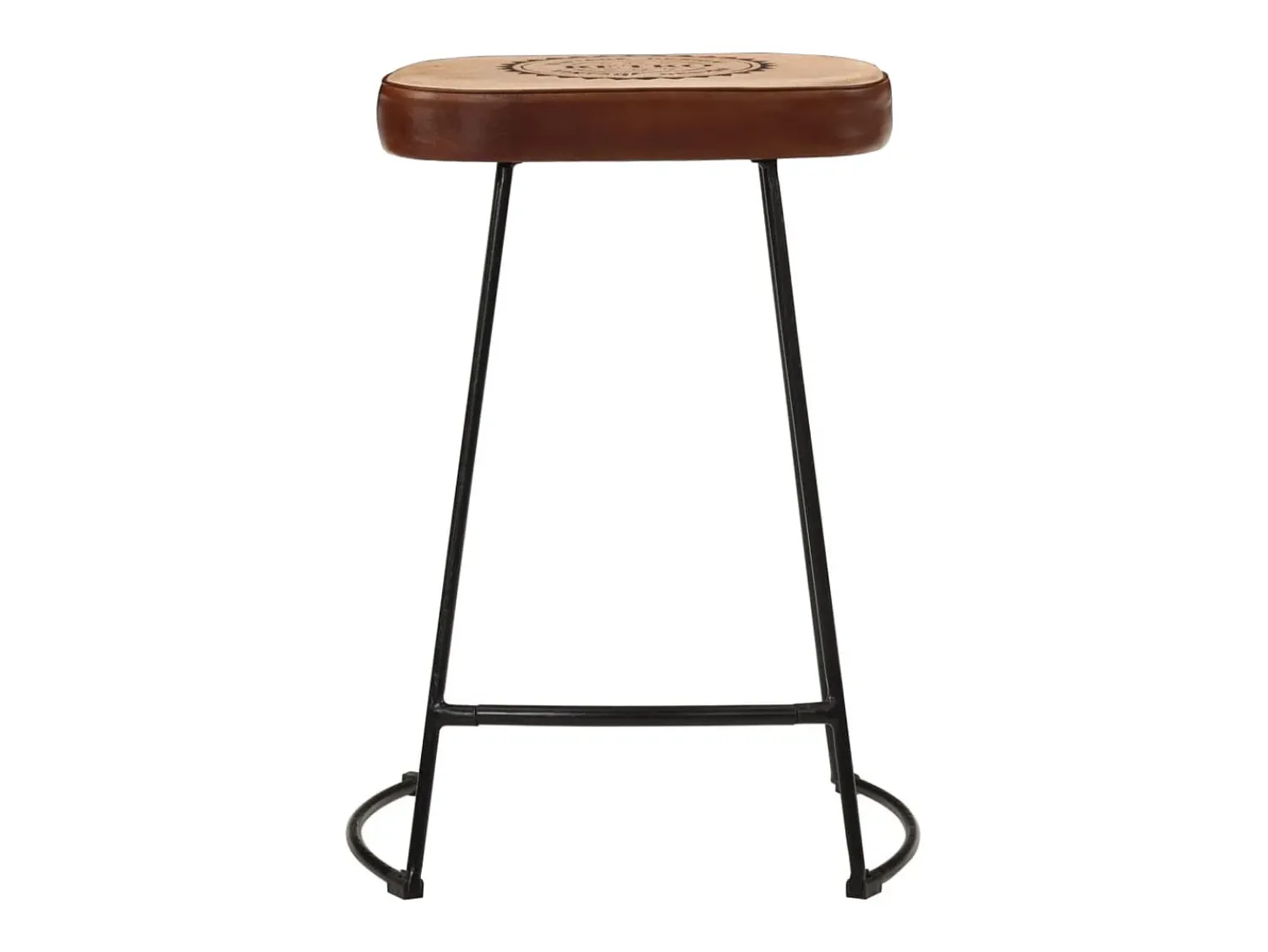 Banco* Bancos de bar 2 pcs 41x29x62 cm -escuro PT590782 Castanho