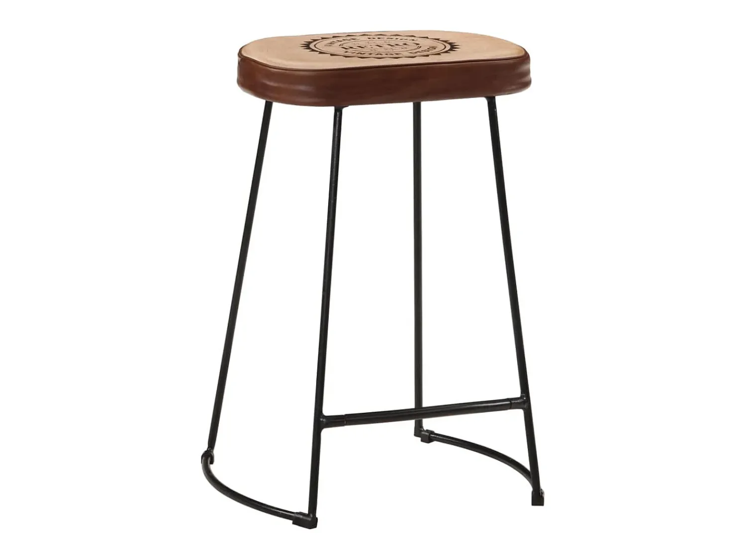 Banco* Bancos de bar 2 pcs 41x29x62 cm -escuro PT590782 Castanho