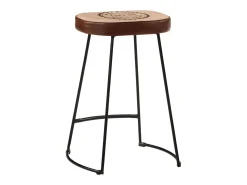 Banco* Bancos de bar 2 pcs 41x29x62 cm -escuro PT590782 Castanho