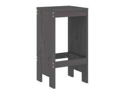 Discount Bancos de bar 2 pcs 40x36x75 cm madeira de pinho maciça cinza PT434452 Cinzento