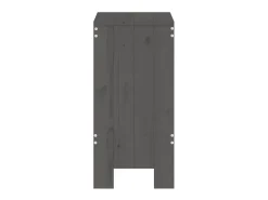 Discount Bancos de bar 2 pcs 40x36x75 cm madeira de pinho maciça cinza PT434452 Cinzento