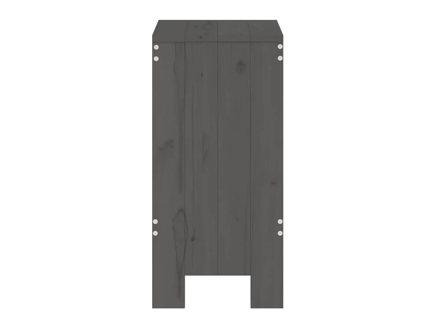 Discount Bancos de bar 2 pcs 40x36x75 cm madeira de pinho maciça cinza PT434452 Cinzento