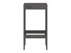 Discount Bancos de bar 2 pcs 40x36x75 cm madeira de pinho maciça cinza PT434452 Cinzento