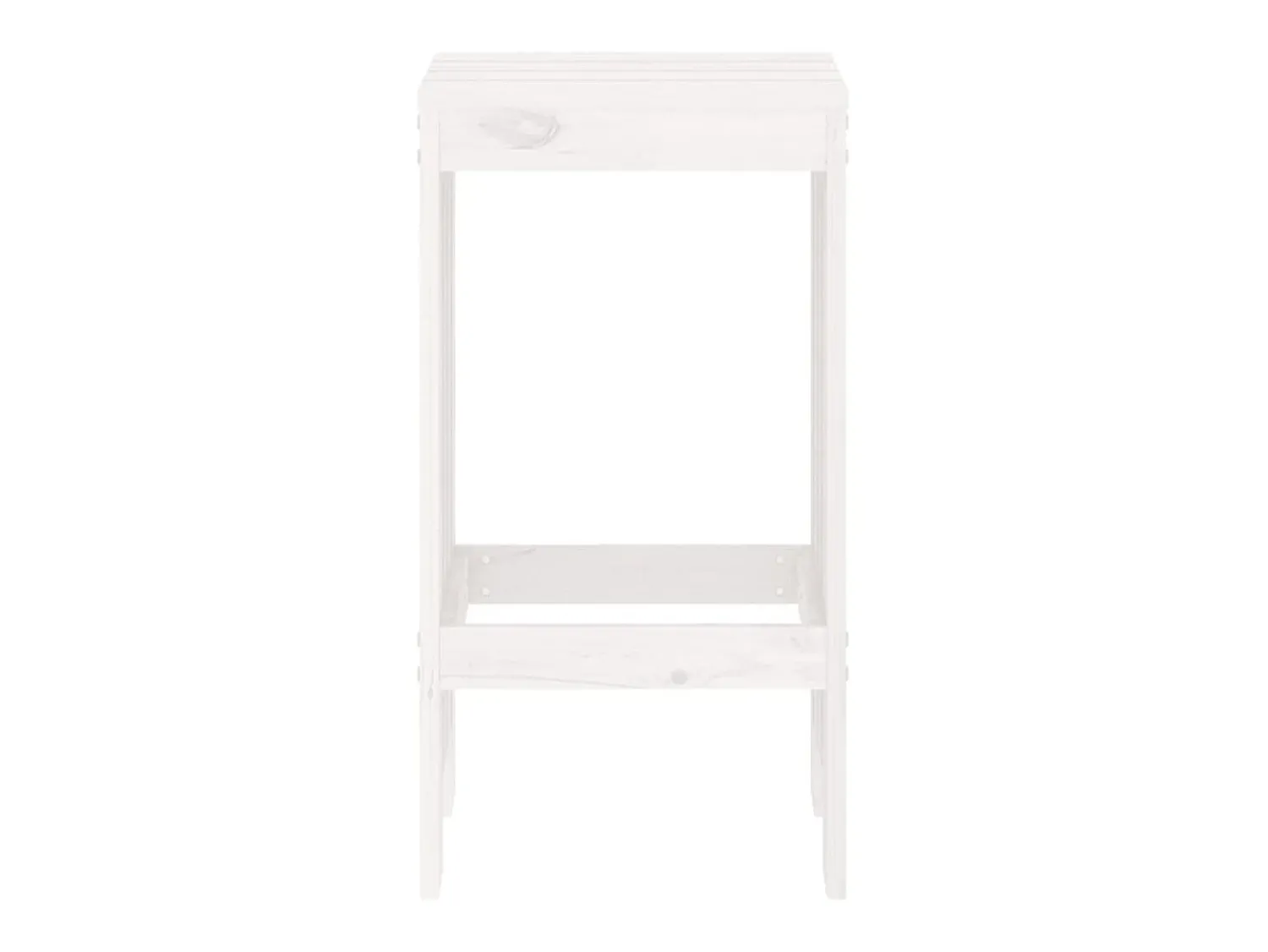 Banco| Bancos de bar 2 pcs 40x36x75 cm madeira de pinho maciça PT194866 Branco