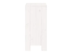 Banco| Bancos de bar 2 pcs 40x36x75 cm madeira de pinho maciça PT194866 Branco