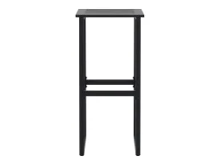 Banco* Bancos de bar 4 pcs 38x38x80 cm aço revestido a pó PT297173 Preto