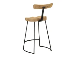 Banco*vidaxl Bancos de bar 2 pcs 49x43x88 cm madeira de mangueira maciça Natural claro