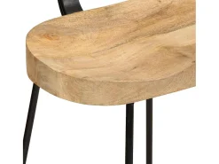 Banco*vidaxl Bancos de bar 2 pcs 49x43x88 cm madeira de mangueira maciça Natural claro