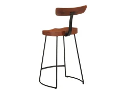 Banco*vidaxl Bancos de bar 2 pcs 49x43x88 cm madeira de mangueira maciça Natural claro