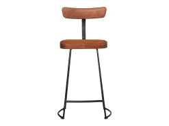 Banco*vidaxl Bancos de bar 2 pcs 49x43x88 cm madeira de mangueira maciça Natural claro