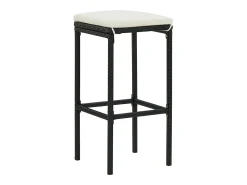 Online Bancos de bar com almofadões 3 pcs vime PE PT950137 Preto